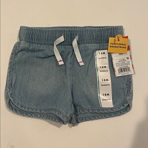 NWT cat & jack Kids Denim Shorts toddler 18M